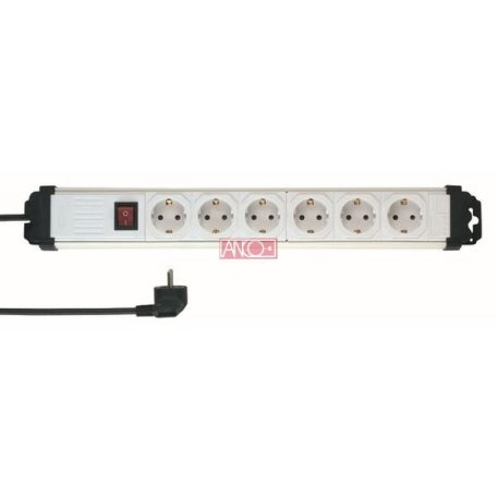 ANCO Table socket 6 way with switch, 2m