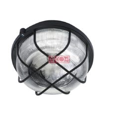 ANCO Plastic round lamp, black, 100W