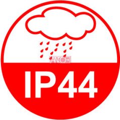 ANCO Földelt dugó, gumirozott, IP44, fekete