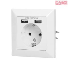 ANCO 1-es dugalj 2 USB csatlakozóval