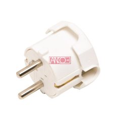 ANCO Földelt dugó oldalsó bevezetéssel, fehér