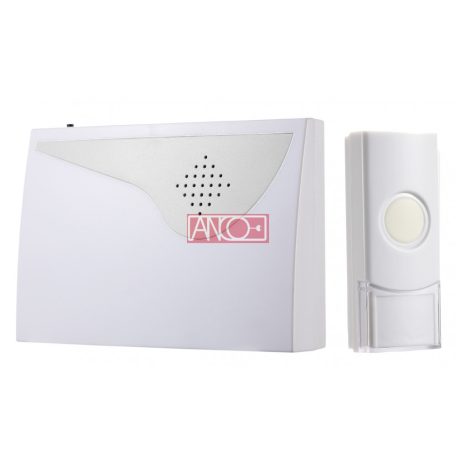 ANCO wireless doorbell, 100 m, white