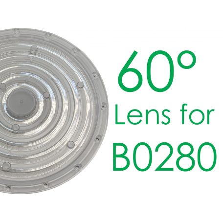 T6227/A0,60 °Lens for B0280  LED High Bay Light, 1-10V dimmable Turbo 279*177mm, 100W, 4000K, IP65