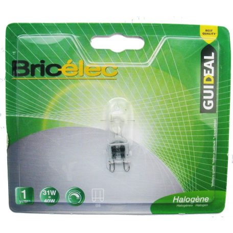  LANDLITE Bricélec Halogén, G9, 31W, 433lm, 3000K fényforrás (G9-31W)