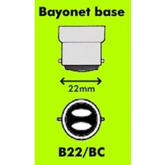    LANDLITE Bricélec Halogén izzó, 40W, A55, 599lm, 2900K, B22 "bajonett"  foglalatú izzó alap fényforrás (HSL-A55-40W)