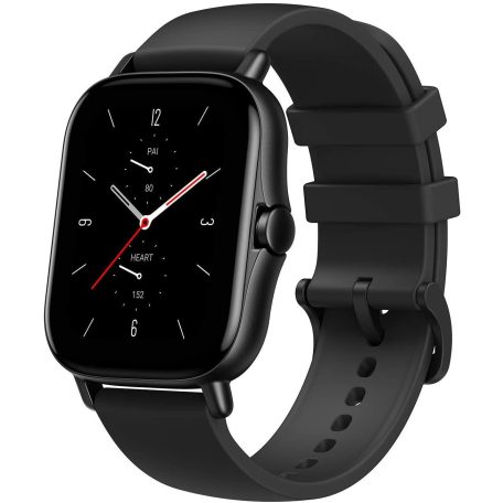 Amazfit GTS 2, Midnight Black (Fekete), A1969, Okosóra, Smartwatch, Zepp, Huami, Okos Óra, Smart Watch, Fitness, Fitnesz, Egészség, Sport,