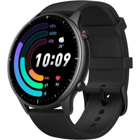 HASZNÁLT Amazfit GTR 2e, Obsidian Black (Fekete) / Sport Edition, A2023, Okosóra, Smartwatch, Zepp, Huami, Okos Óra, Smart Watch, Fitness, Fitnesz, Egészség, Sport