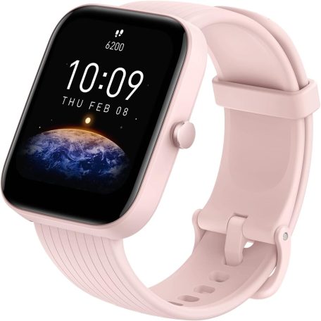 Amazfit Bip 3 Pink A2172 Okosóra, Smartwatch, Zepp, Huami, Okos Óra, Smart Watch, Fitness, Fitnesz, Egészség, Sport