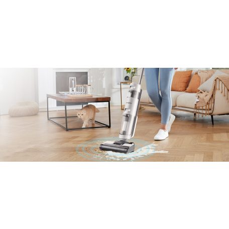 TINECO iFloor Breeze, Vezeték nélküli, Padlómosó Nedves-Száraz Porszívó - Fehér