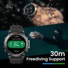 Amazfit T-Rex Ultra Fekete A2142, Okosóra, Smartwatch, Zepp, Huami, Okos Óra, Smart Watch, Fitness, Fitnesz, Egészség, Sport
