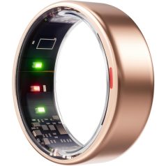   POBOVi Gen-1, Rozé Arany, Méret 7, Okosgyűrű, Okos Gyűrű, Smart Ring, Fitness, Fitnesz, Sport