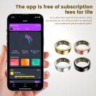 POBOVi Gen-1, Ezüst szín, Méret 7, Okosgyűrű, Okos Gyűrű, Smart Ring, Fitness, Fitnesz, Sport