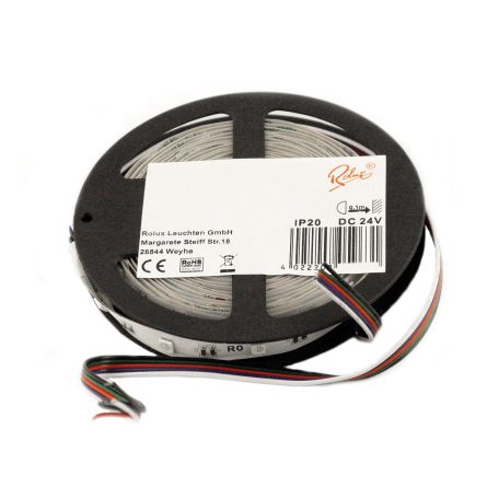  LANDLITE Rolux LED szalag, 7.2W/m, 540lm/m, RGB, 30LED/m, 24V, IP65 (5m / tekercs)