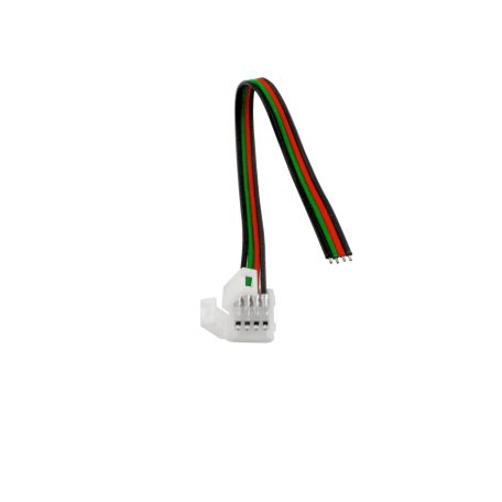  LANDLITE Csatlakozó - Kábel, 15cm kábel, 10mm, 4-pin, IP20, RGB LED szalag csatlakozó
