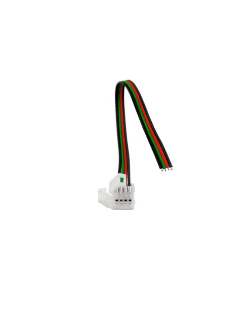  LANDLITE Csatlakozó - Kábel, 15cm kábel, 10mm, 4-pin, IP20, RGB LED szalag csatlakozó