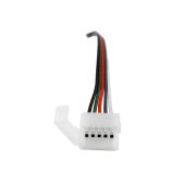    LANDLITE Csatlakozó - Kábel, 15cm kábel, 12mm, 5-pin, IP20, RGB-W LED szalag csatlakozó