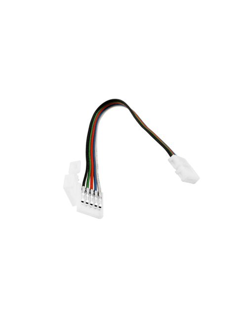  LANDLITE Csatlakozó - Csatlakozó, 15cm kábel, 12mm, 5-pin, IP20, RGB-W LED szalag csatlakozó