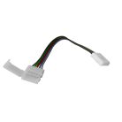  LANDLITE Csatlakozó - Csatlakozó, 15cm kábel, 12mm, 5-pin, IP20, RGB-W LED szalag csatlakozó